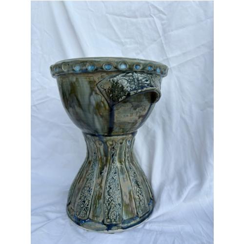 Flower Urn Blue/Green