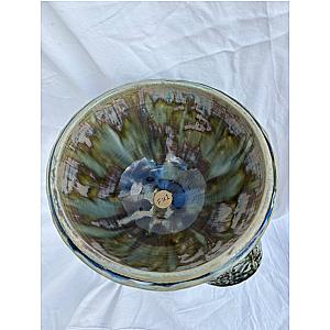 Flower Urn Blue/Green