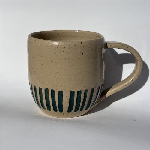Teal Stripe Mug