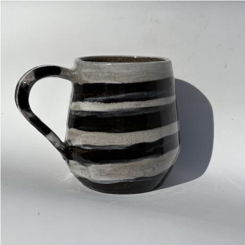 Black & White Stripe Mug