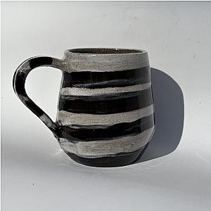 Black & White Stripe Mug
