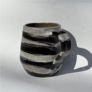 Black & White Stripe Mug